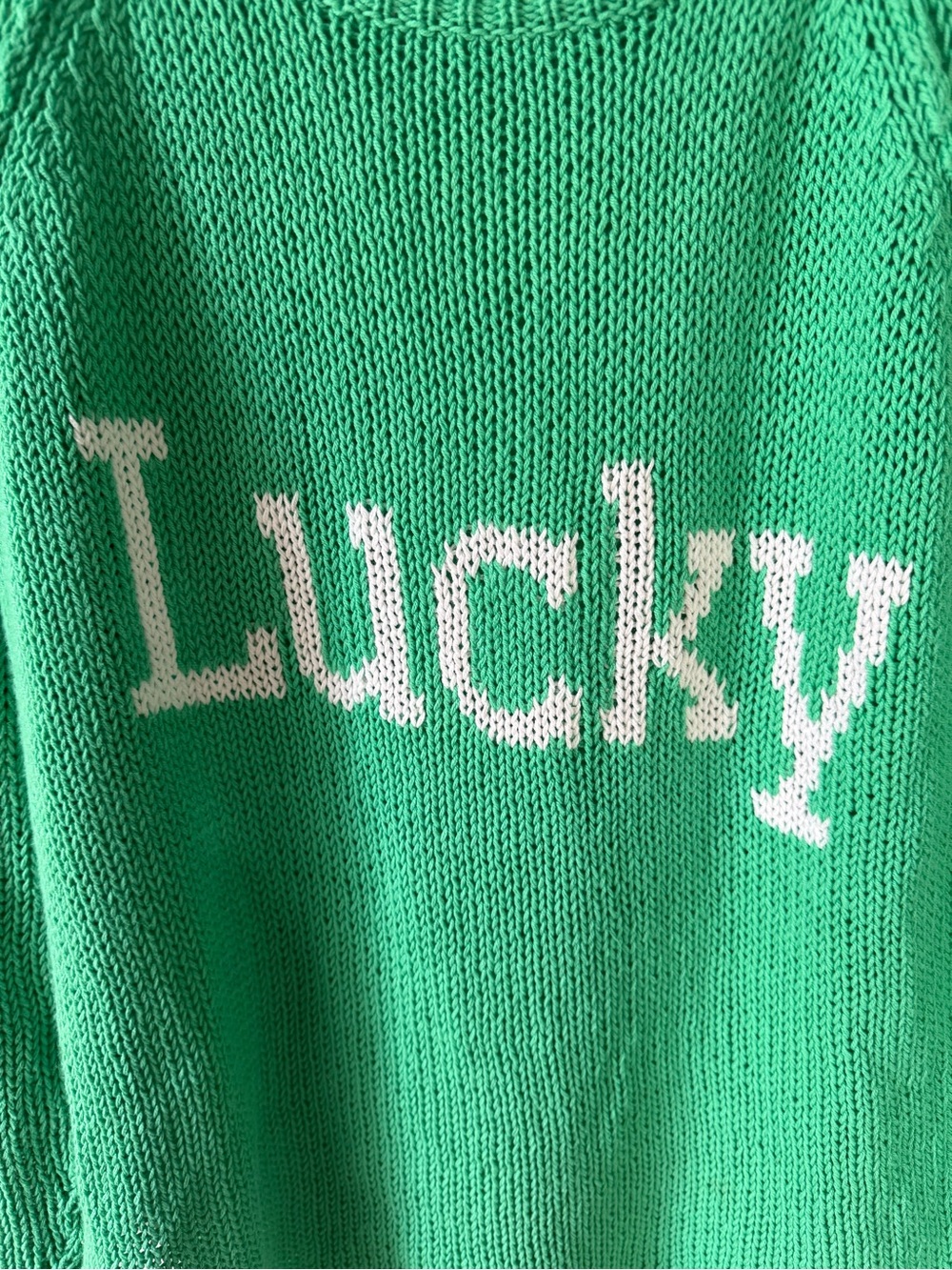 Wooden Ships | St.Patrick’sD Day Lucky Green Sweater | sz S /M | Very Good Cond - Picture 4 of 7